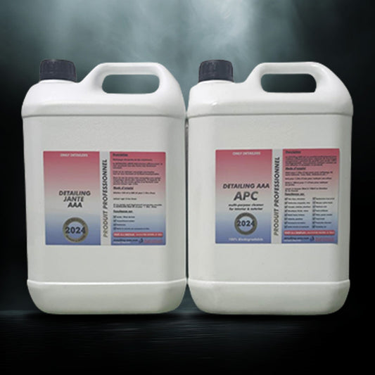 Pack 5 Litres Pur = Detailing AAA + Detailing Jante AAA